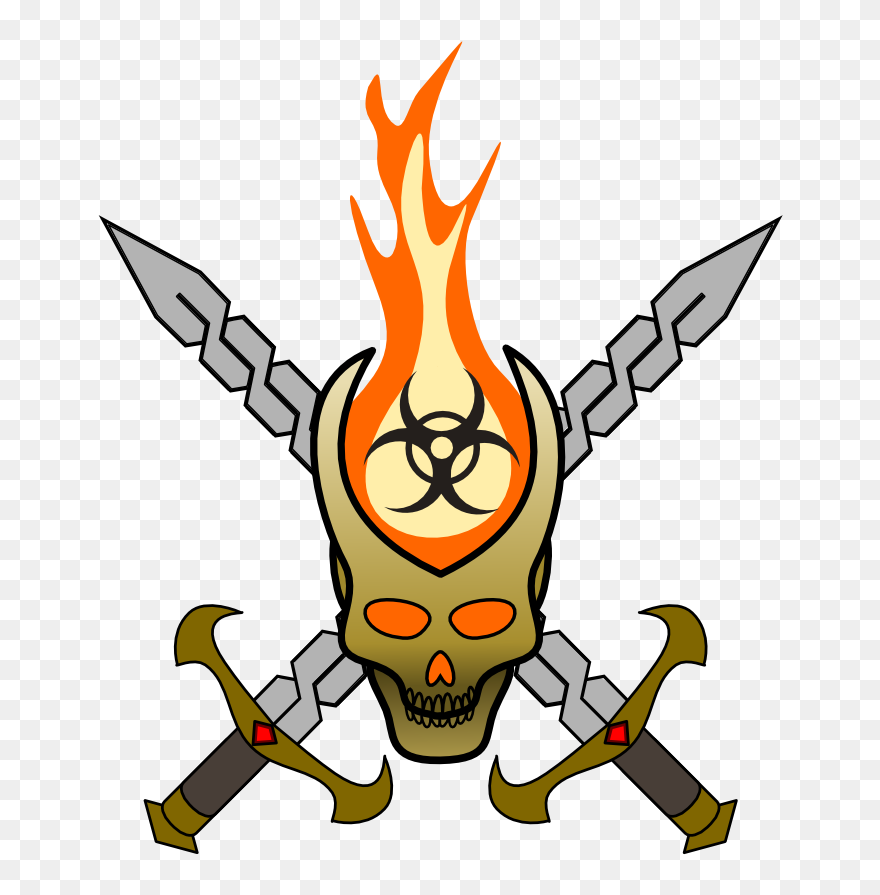 Toxic Waste Cartoon Clip Art - Biohazard Tattoo - Png Download