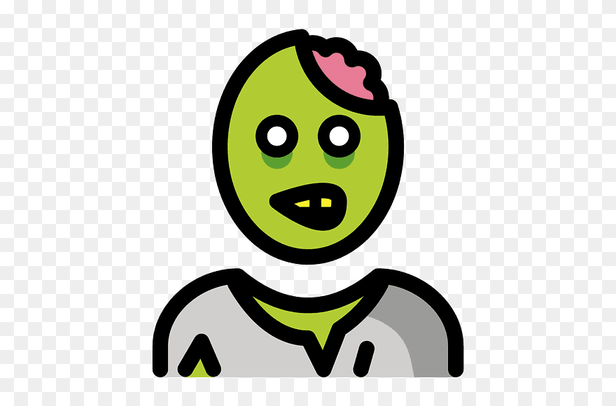 Zombie Emoji Clipart - Clip Art - Png Download