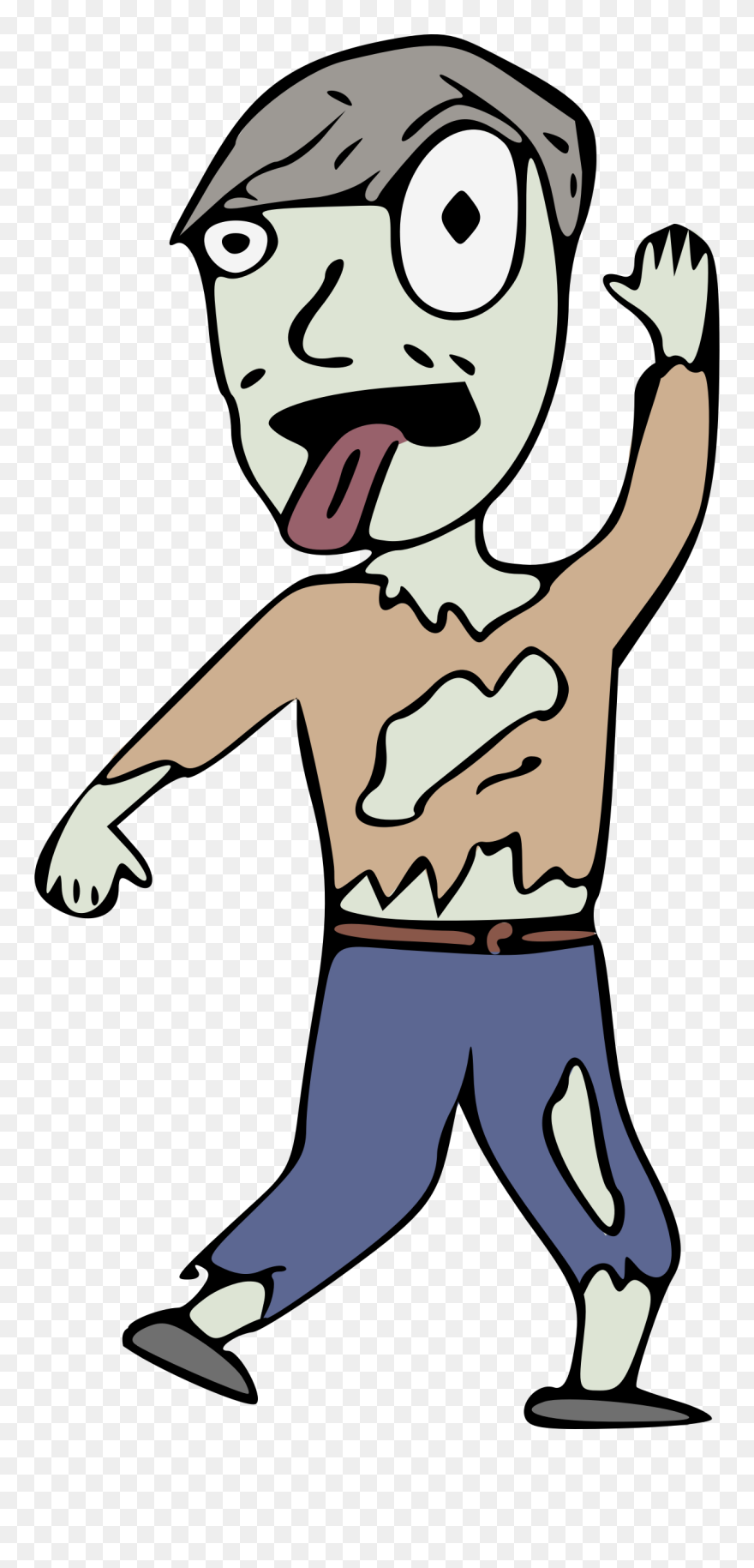 Cartoon Zombie Clip Arts - Clip Art - Png Download