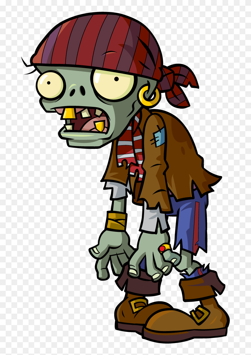 Zombie Clipart Cowboy Latest Vs Fun Pinterest Halloween - Pvz 2 Zombie Pirata - Png Download