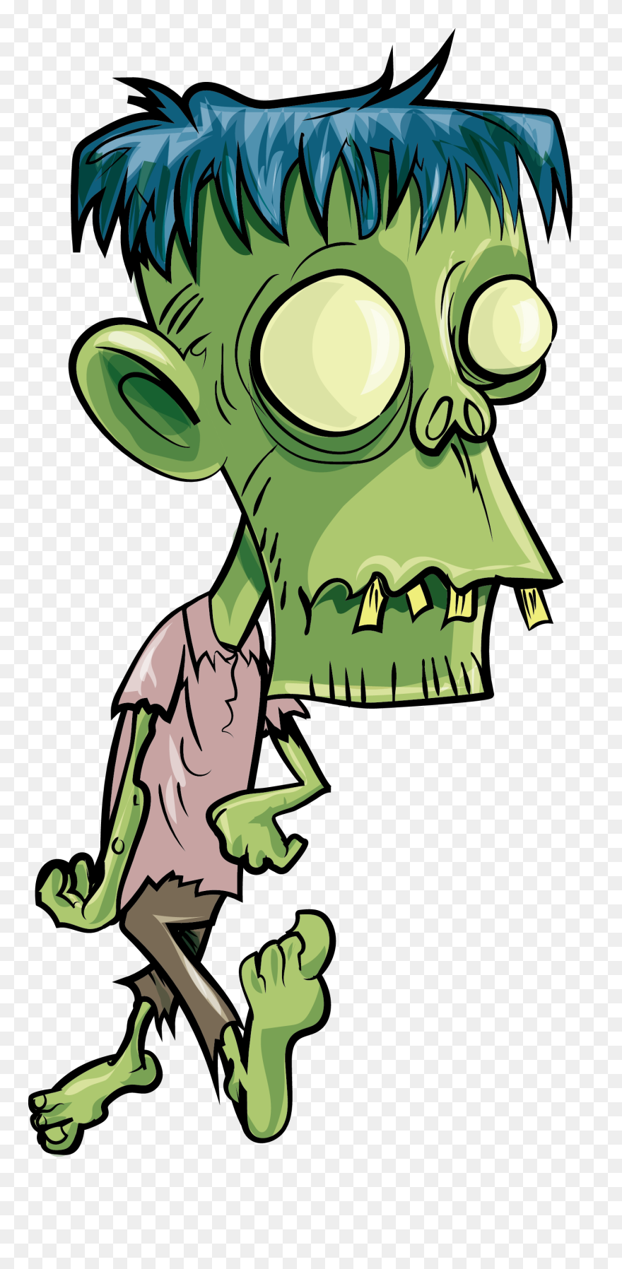 Transparent Background Kid Zombie Clipart - Zombie Clipart Png
