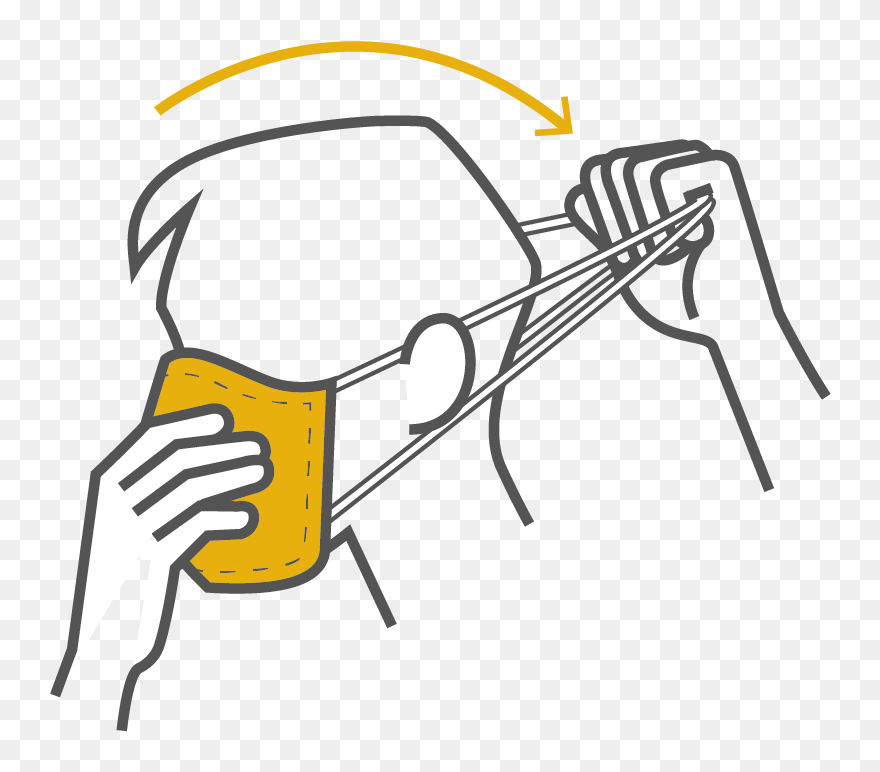 Face Mask With Elastic Around Head Clipart