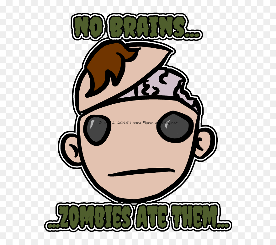No Brainszombies Ate Them - Cartoon Clipart