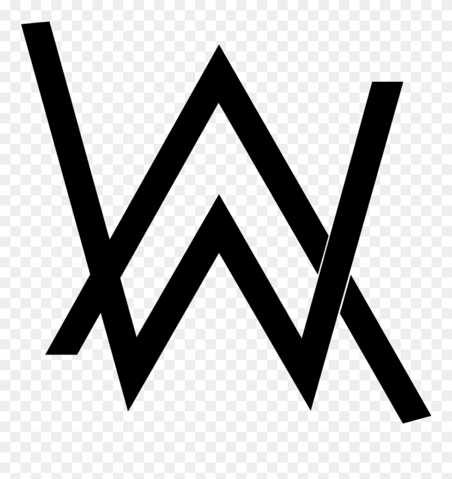 Alan Walker Logo Black Clipart