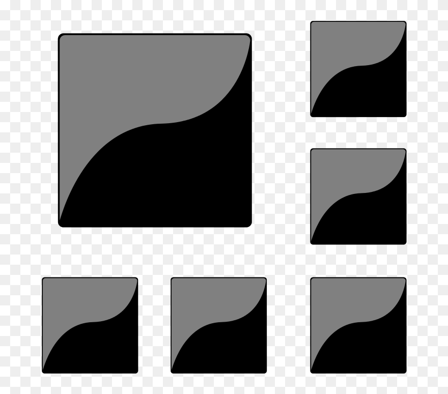 Square Steel Buttons Clipart