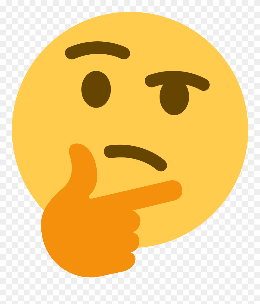 Thinking Emoji Transparent Clipart