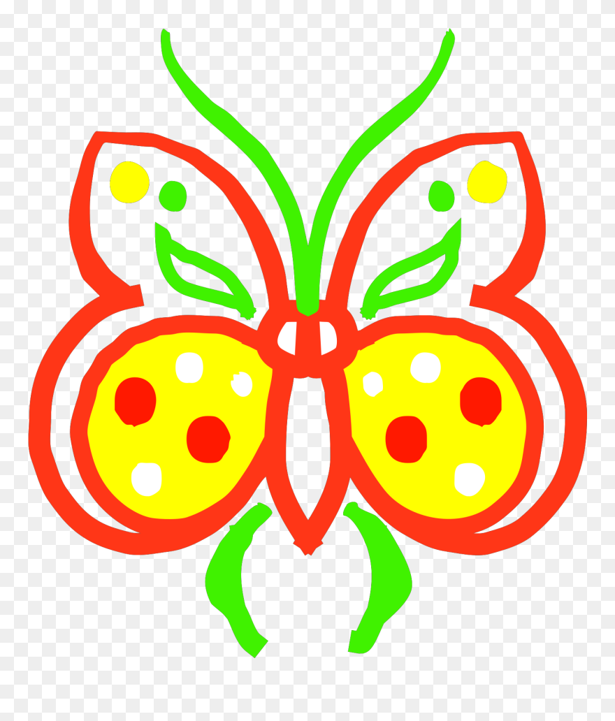 Farfalla Stilizzata .png Clipart