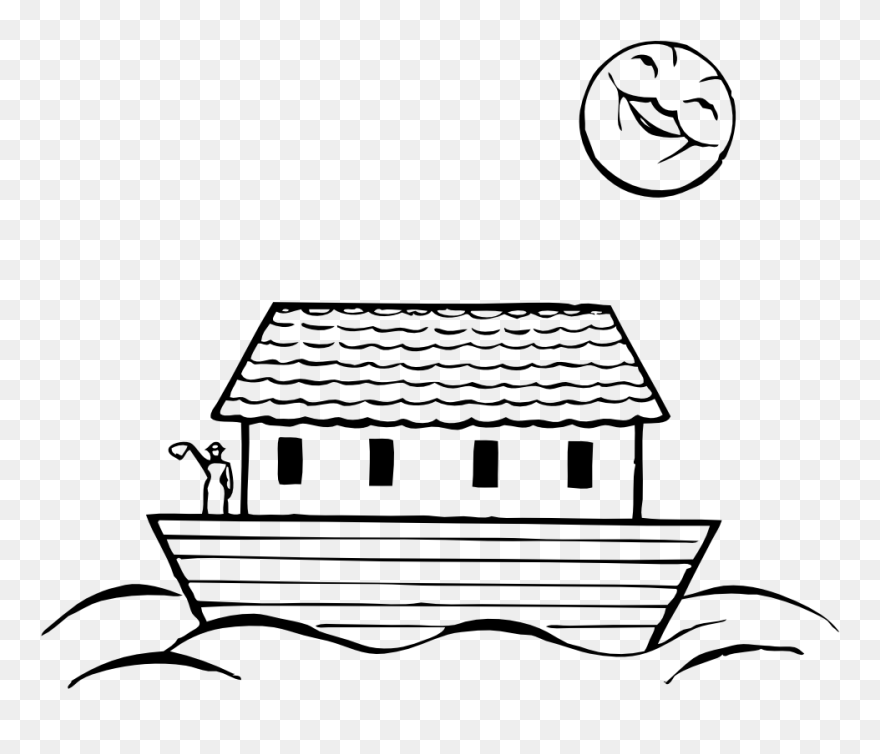 Noah Ark Clipart - Easy To Draw Noahs Ark - Png Download