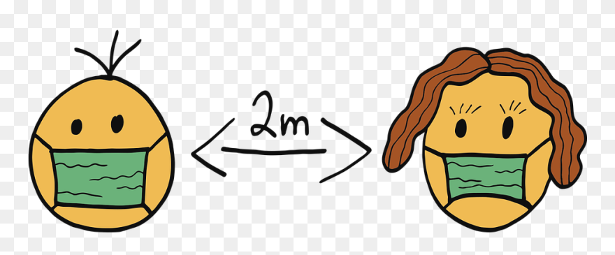 Maske Corona Cartoon Clipart