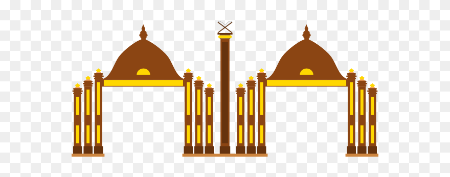 Sultan Ismail Petra Arch Vector Image - Istana Jahar Clipart