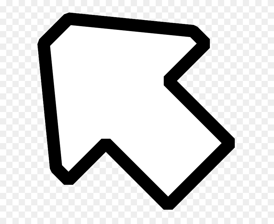 Black, Top, Left, Arrow, White, Empty, Arrows, Icon - Arrow Pointing Top Left Clipart