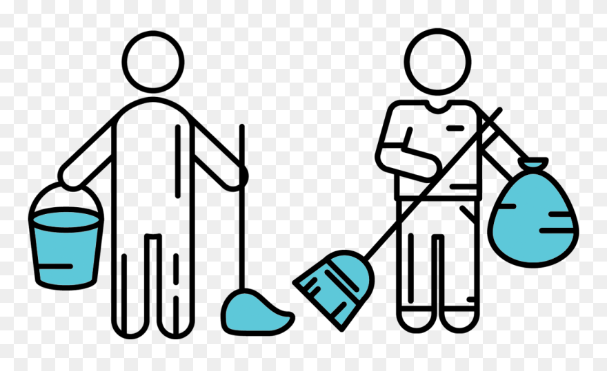 Escoba Y Trapeador Dibujo Png Clipart