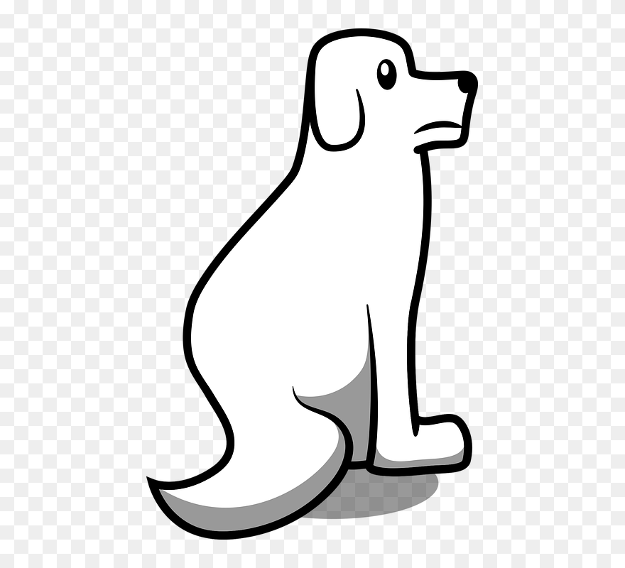Sad Dog Graphic Clipart