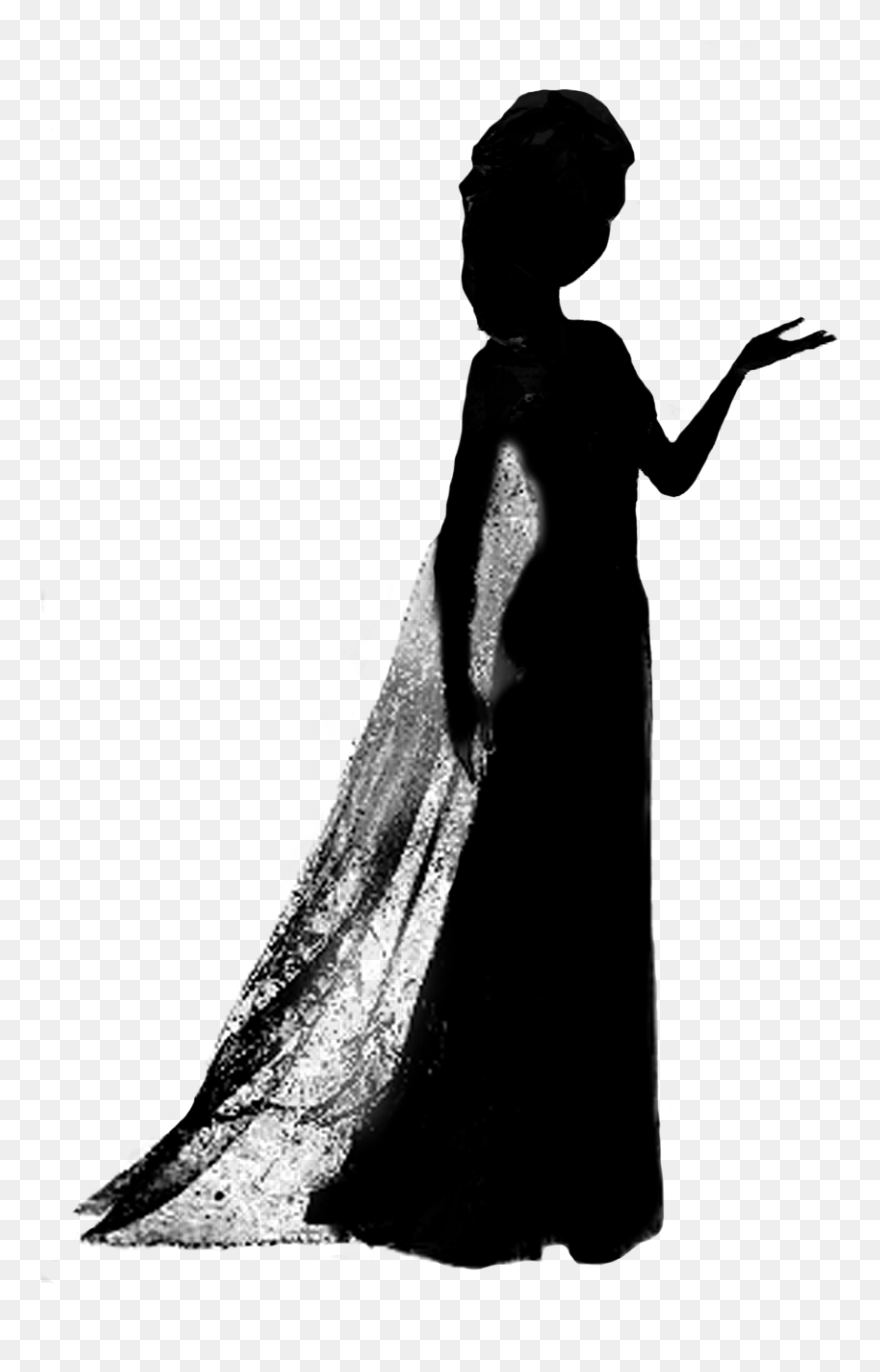 Elsa Anna The Snow Queen Frozen Disney Princess - Disney Princess Silhouette Elsa Clipart