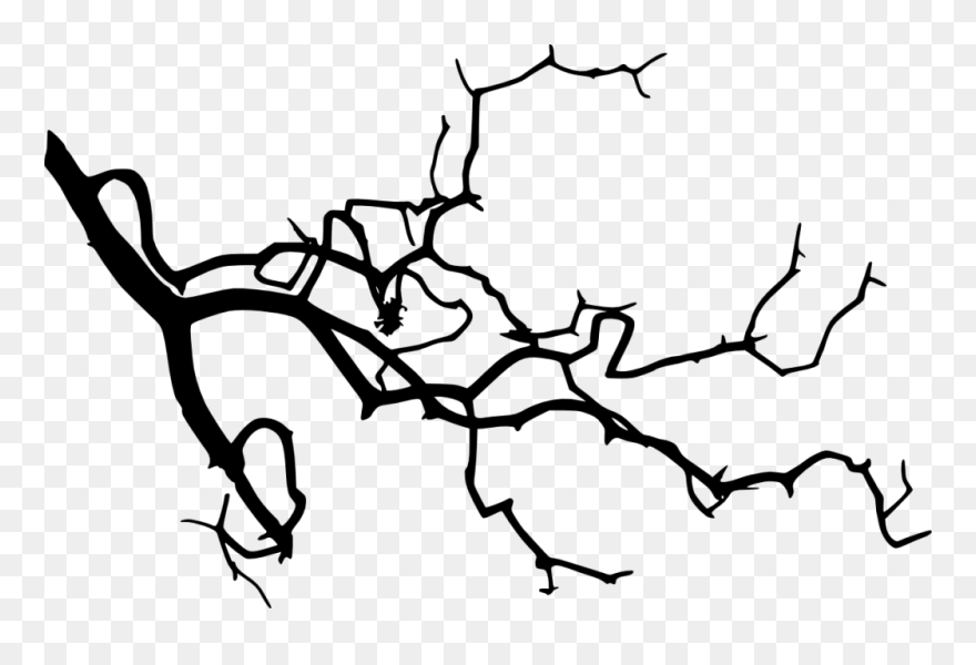 Branch Silhouette - Silhouette Of A Tree Branch Clipart