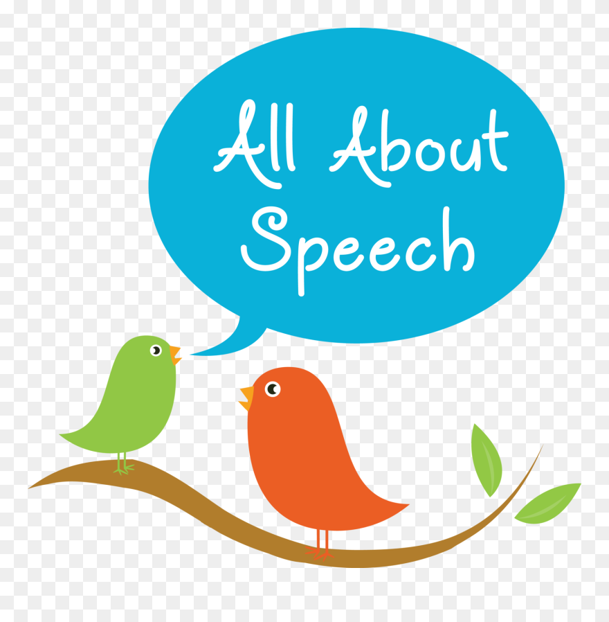 Two Birds Saying All About Speech - Speech Language Pathologist Transparent Clipart