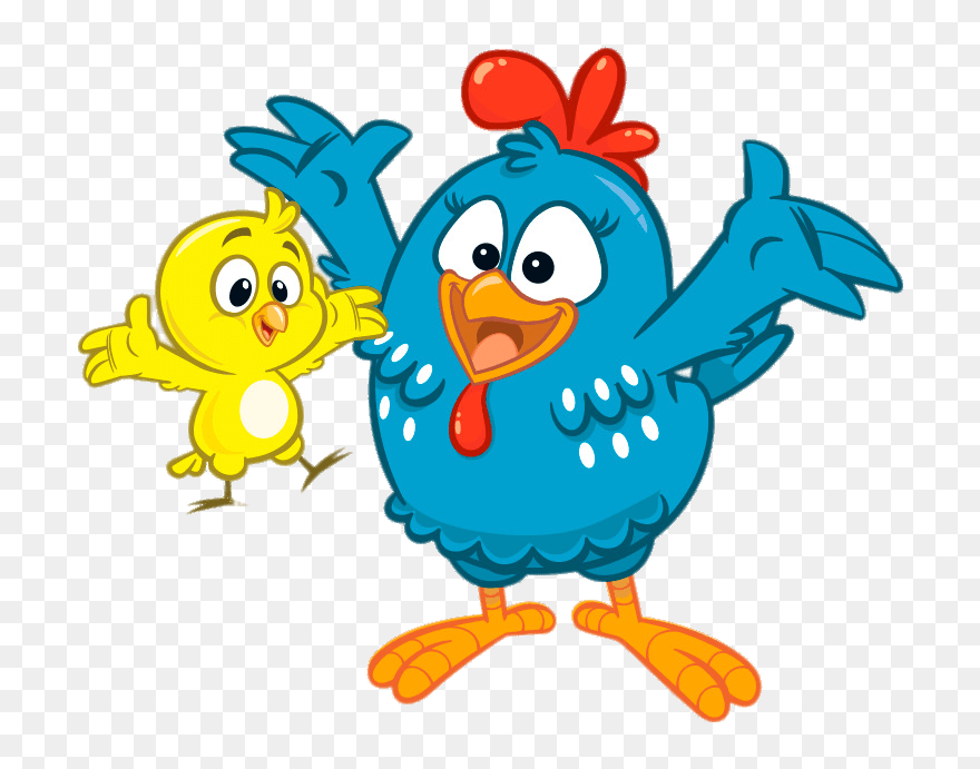 Lottie Dottie Chicken And Chickadee Hurray - Gallinita Pintadita Y Pollito Amarillito Clipart