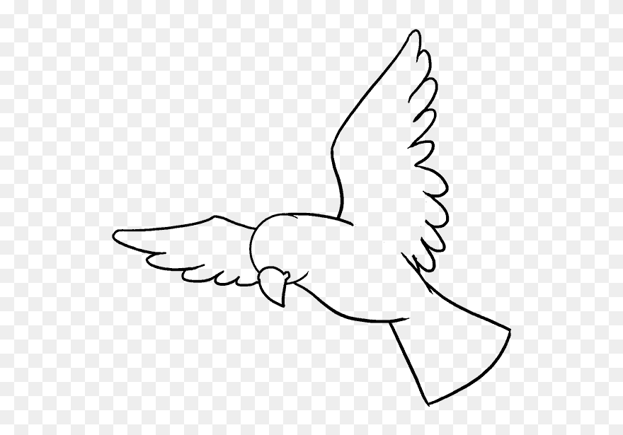 Collection Of Free Chickadee Drawing Simple Download - Bird Drawing Easy Step By Step Clipart