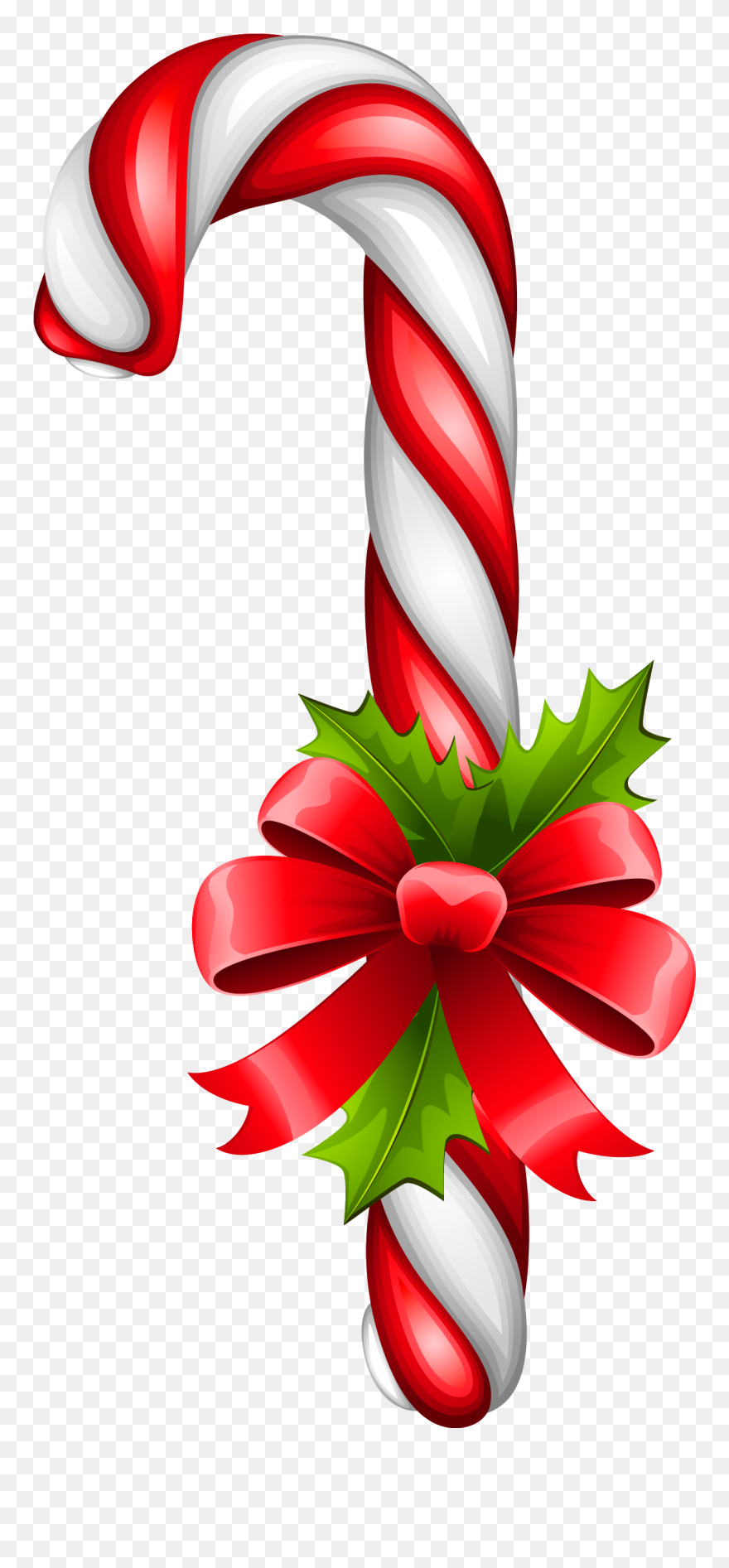 Christmas Candy Cane Transparent Clipart