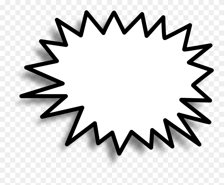 Transparent Think Bubble Clipart - Cartoon Text Box Png