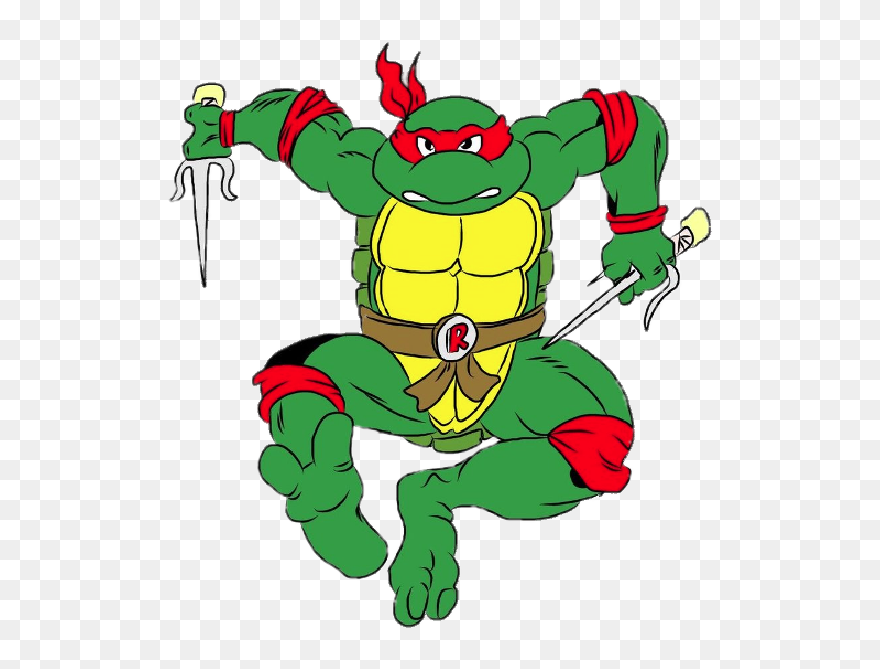 Teenage Mutant Ninja Turtles Raphael Holding Pair Of - Ninja Turtles Raphael Cartoon Clipart