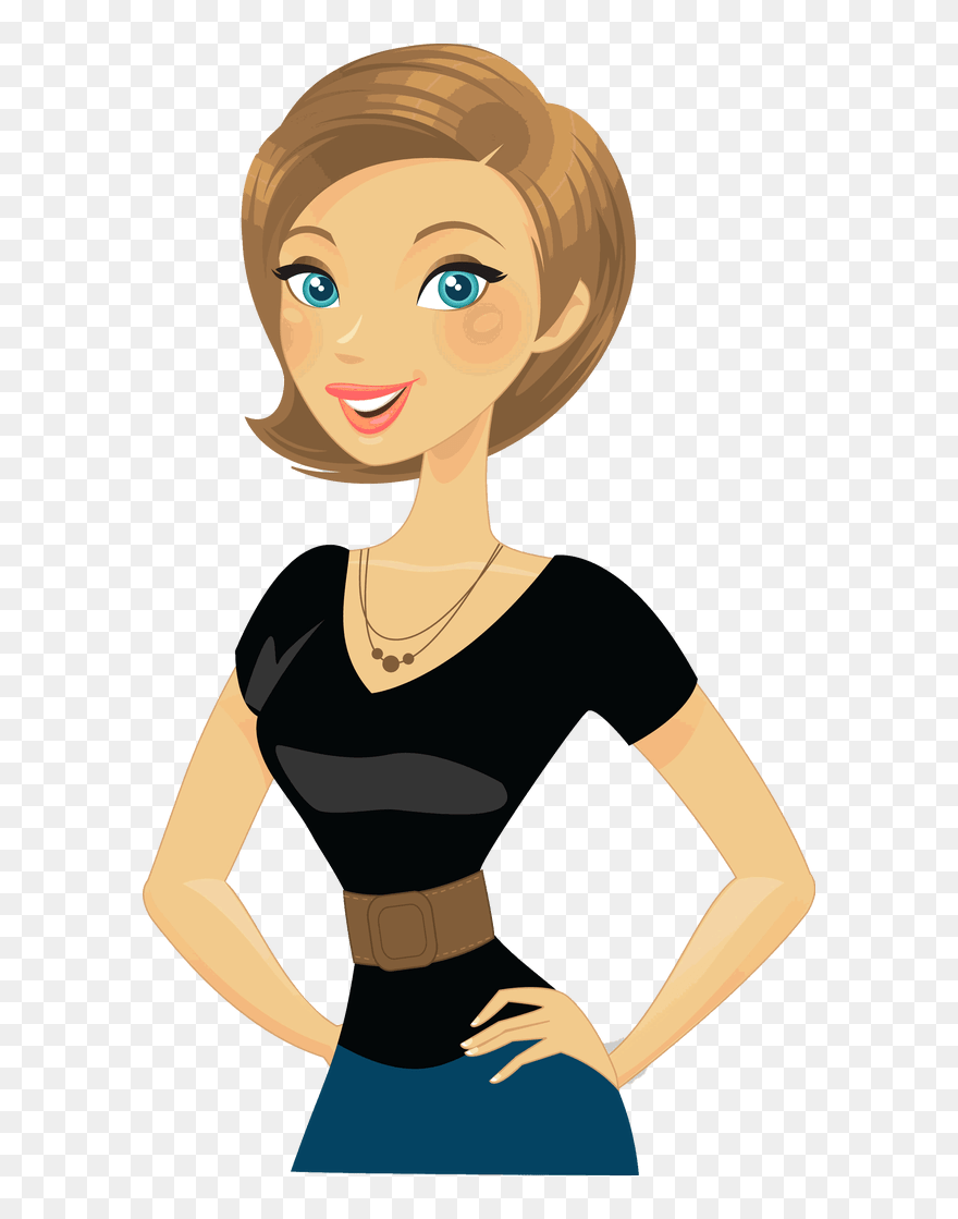 Female Dentist Cartoon Pictures - Mujer Pelo Corto Dibujo Clipart