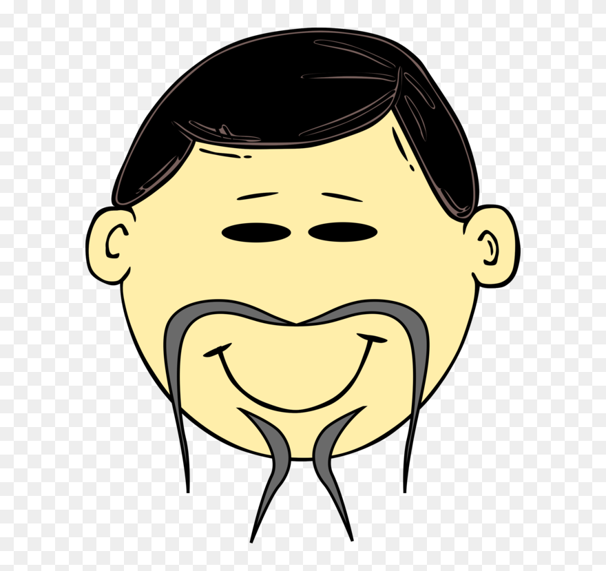 Emotion,human Behavior,head - Cartoon Chinese Man Face Clipart
