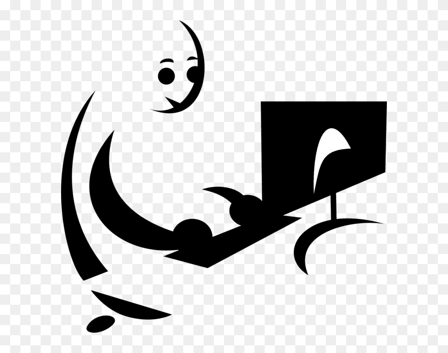 Computer Design Black And White Clipart