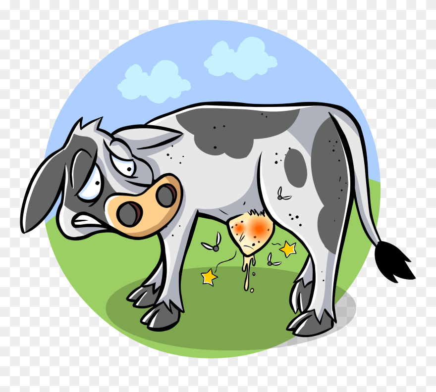 Drawing Of An Ill Cow Free Image - World Veterinary Day 2018 Theme Clipart