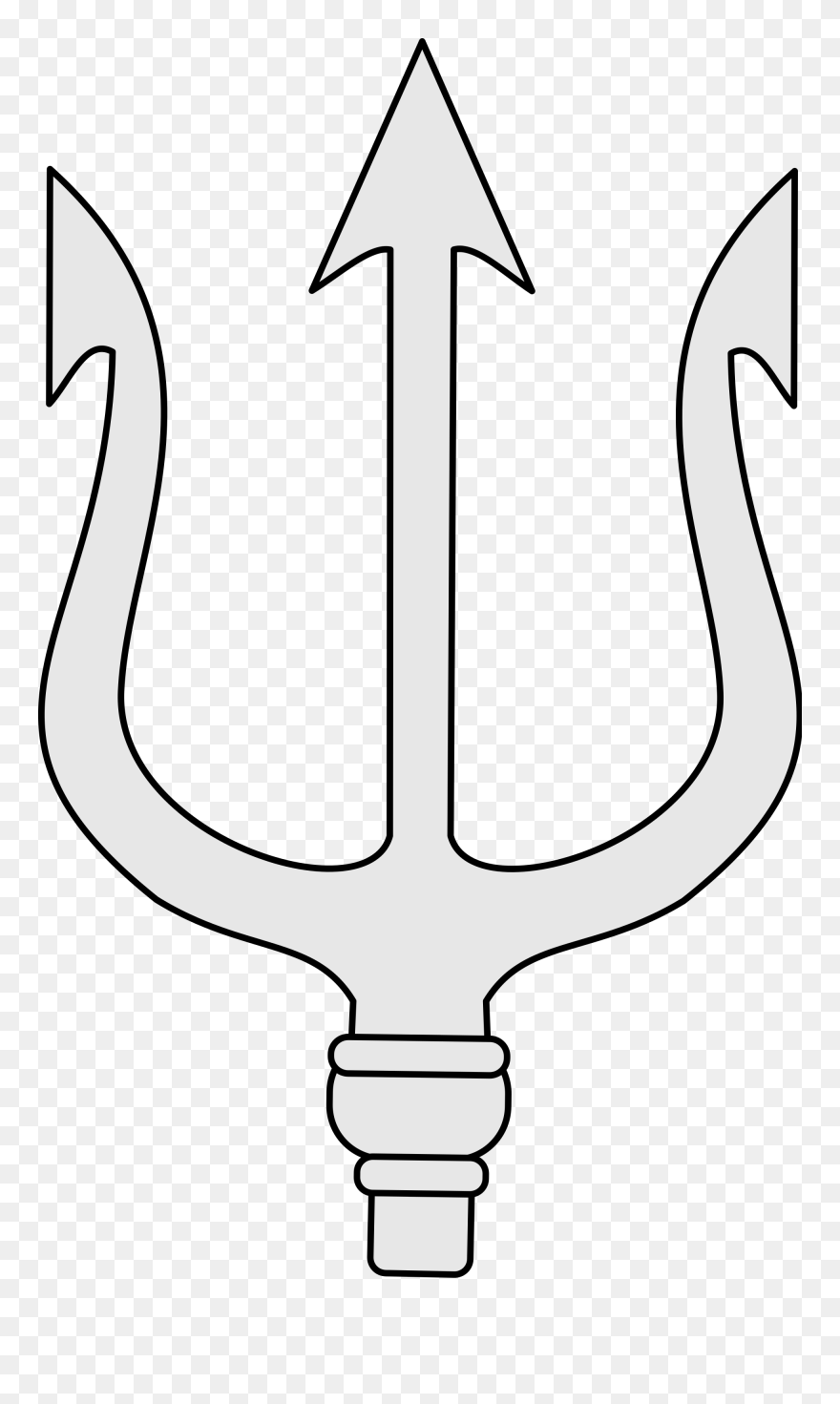 File Heraldic Wikimedia Commons - Poseidon Trident Clipart - Png Download