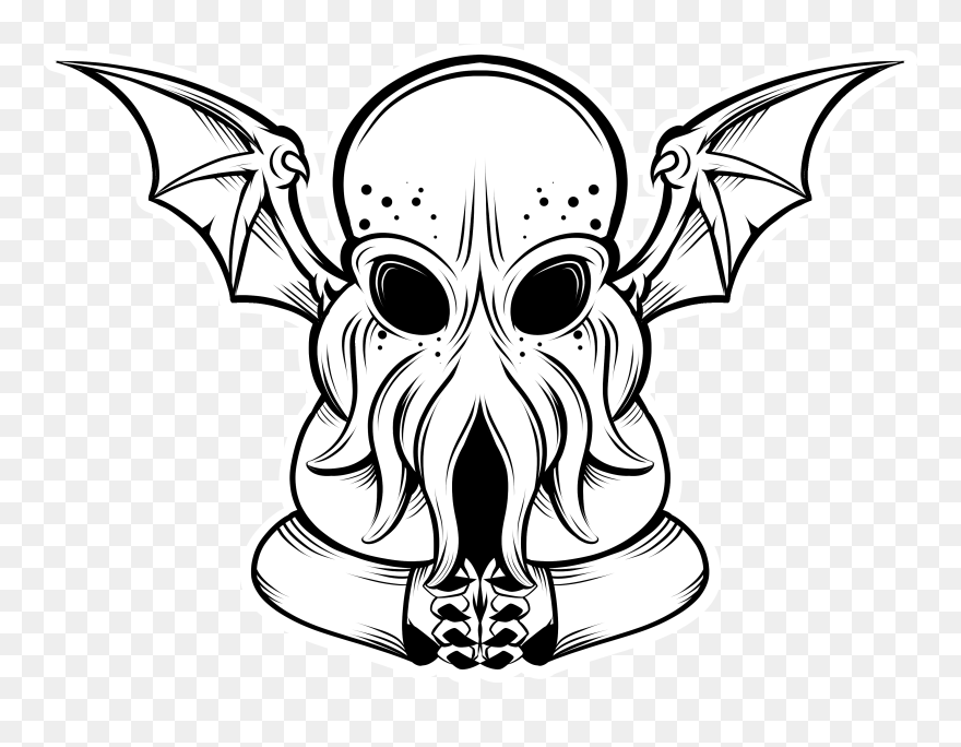 Collection Of Free Cthulhu Drawing Cool Download On - Easy Cthulhu Drawing Clipart