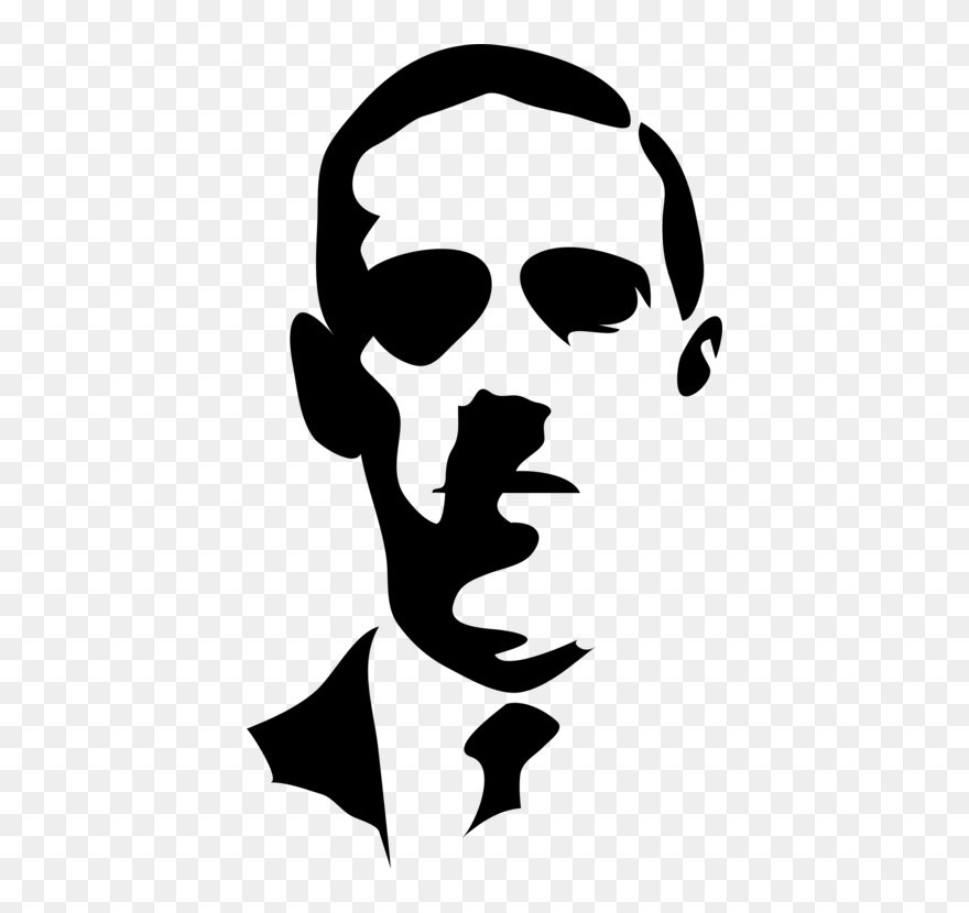 Human Behavior,head,stencil - Vector Art Hp Lovecraft Clipart