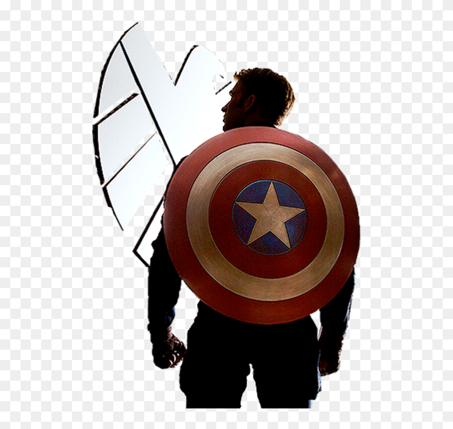 Captain America The Winter Soldier Png - Captain America From Back Png Clipart