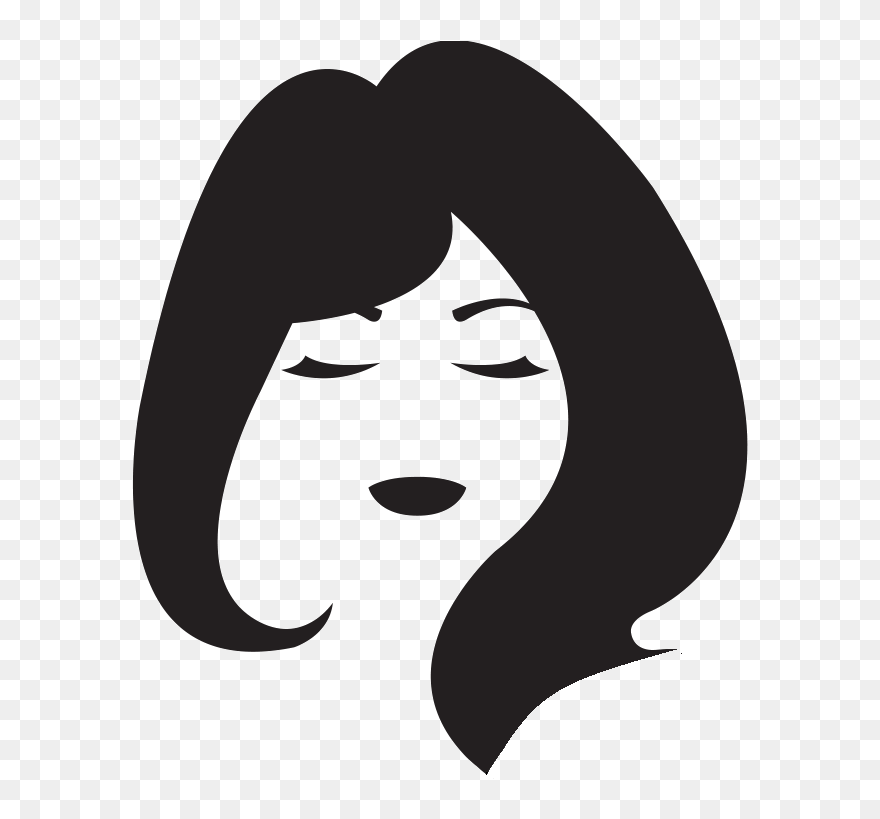Women Transparent Black Icon Clipart