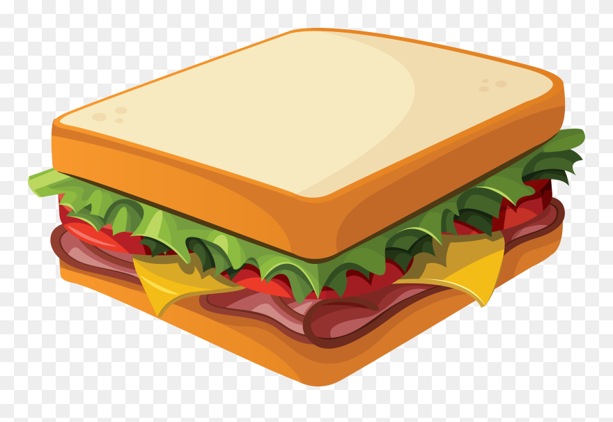 Sandwich Clipart Png - Transparent Background Sandwich Clip Art