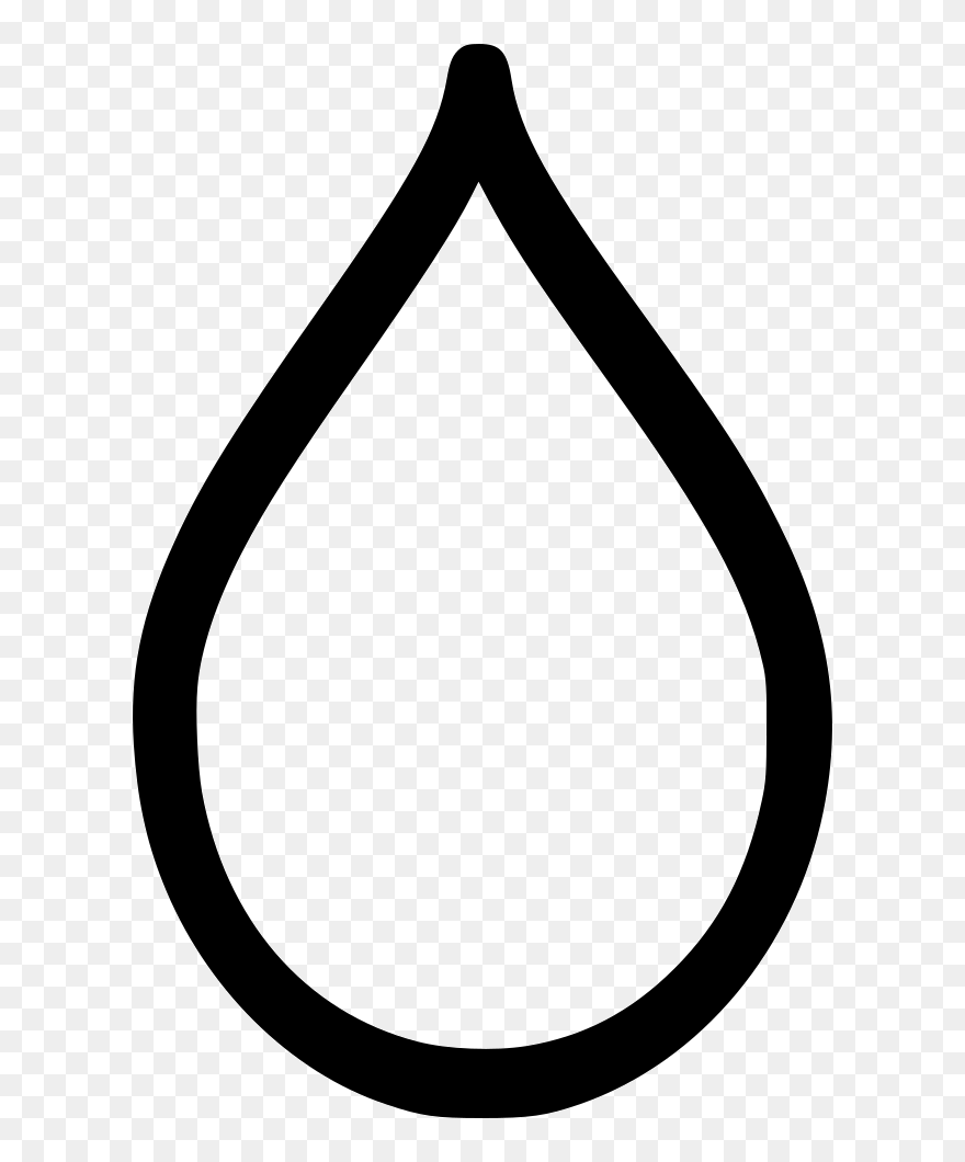 Water Drop Blood - Water Drop Outline Png Clipart
