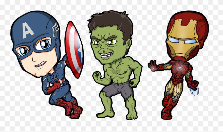 Swimsuit Drawing Avengers Transparent Png Clipart Free - Cartoon Avengers Clipart Free