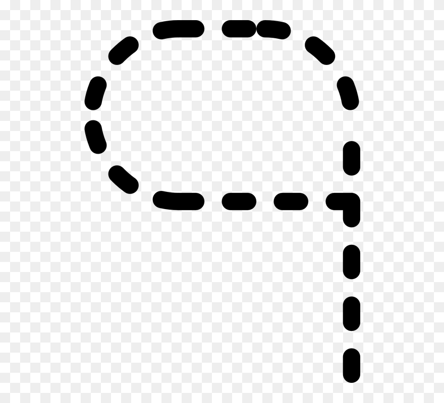 Printable Number 9 Clipart Black And White - Tracing Numbers Clipart - Png Download