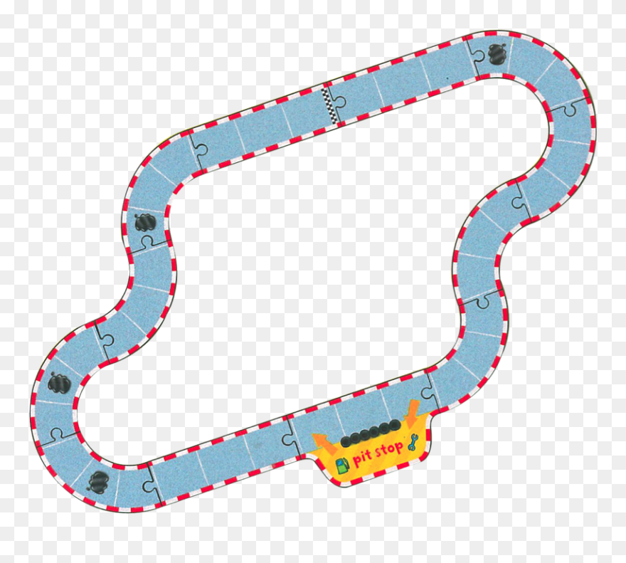 Pole Position Board Game - Race Track Clipart - Png Download