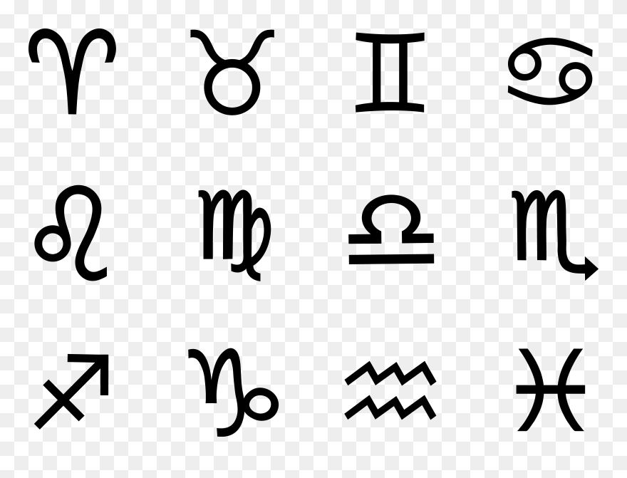Free Zodiac Signs Png, Download Free Clip Art, Free - Zodiac Signs Vector Free Transparent Png