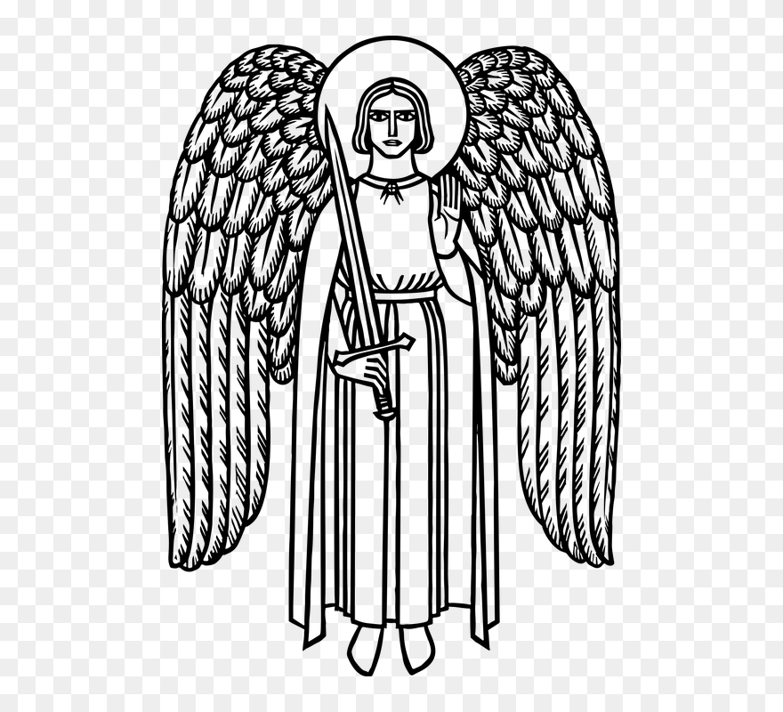 Angel Wings Medieval Drawing Clipart