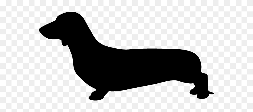 Dachshund Silhouette Clip Art - Png Download