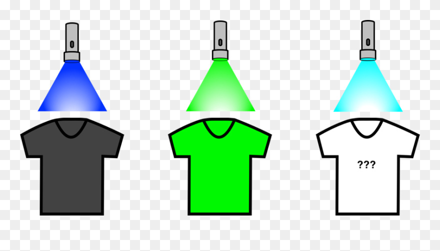 Colour Would A Red Shirt Appear Under Clipart