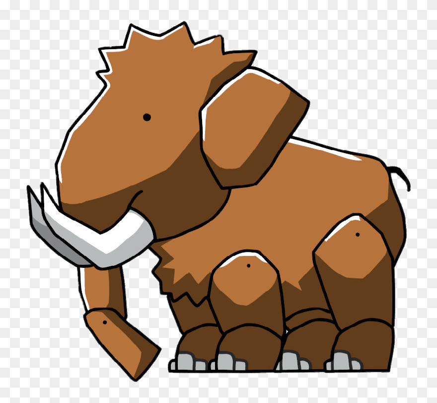 Scribblenauts Mammoth - Wooly Mammoth Clipart - Png Download