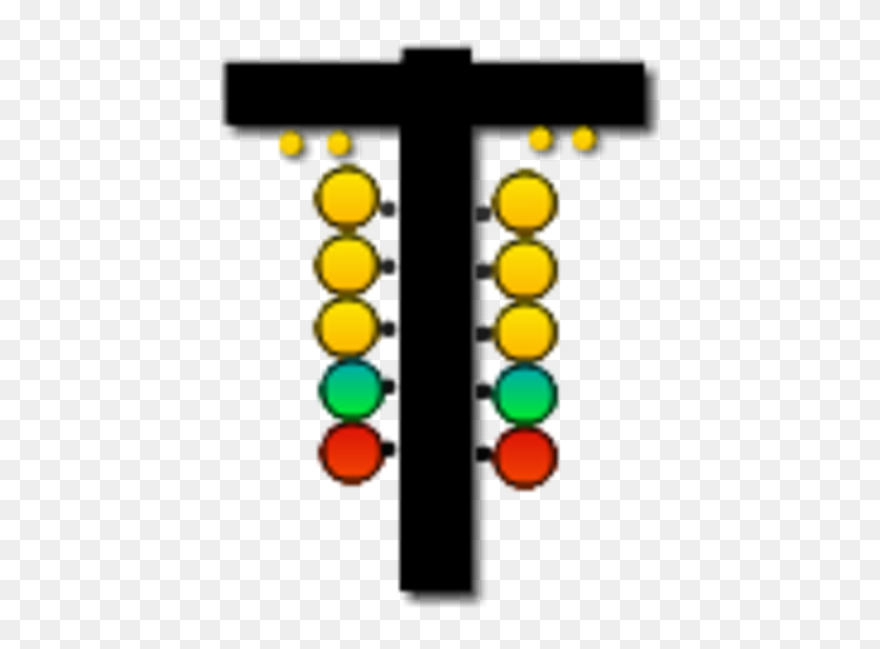 Light Cross Clipart Vector Clipart Free Tree Blk Clr - Drag Racing Lights Png Transparent Png