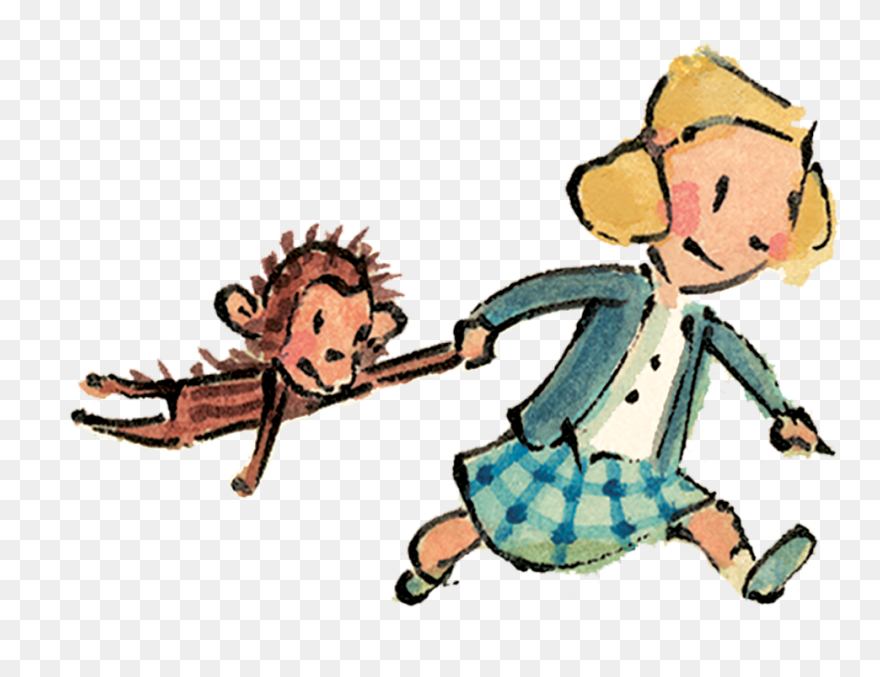 Janeandmonkey - Cartoon Clipart