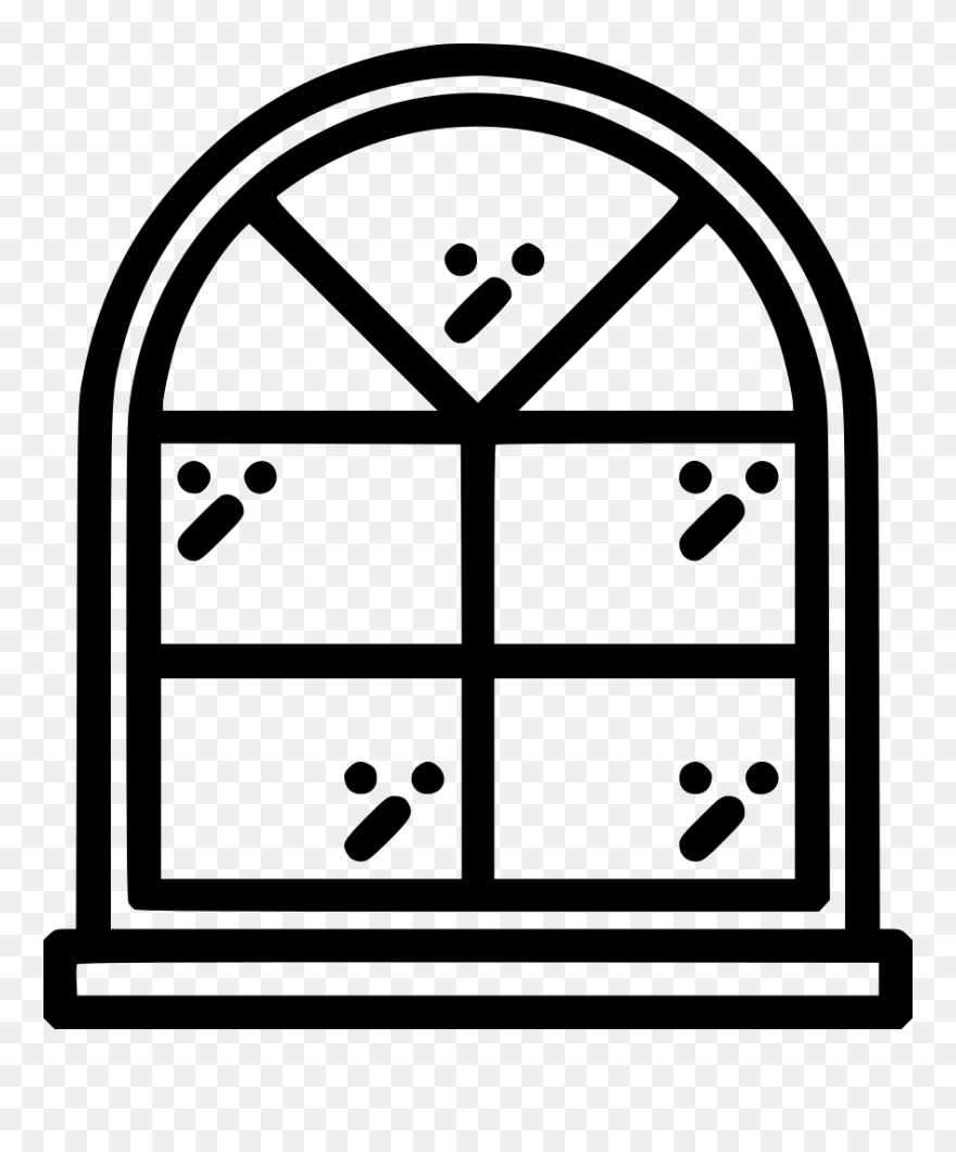 Window Svg Arched - Yule Winter Solstice Symbol Clipart