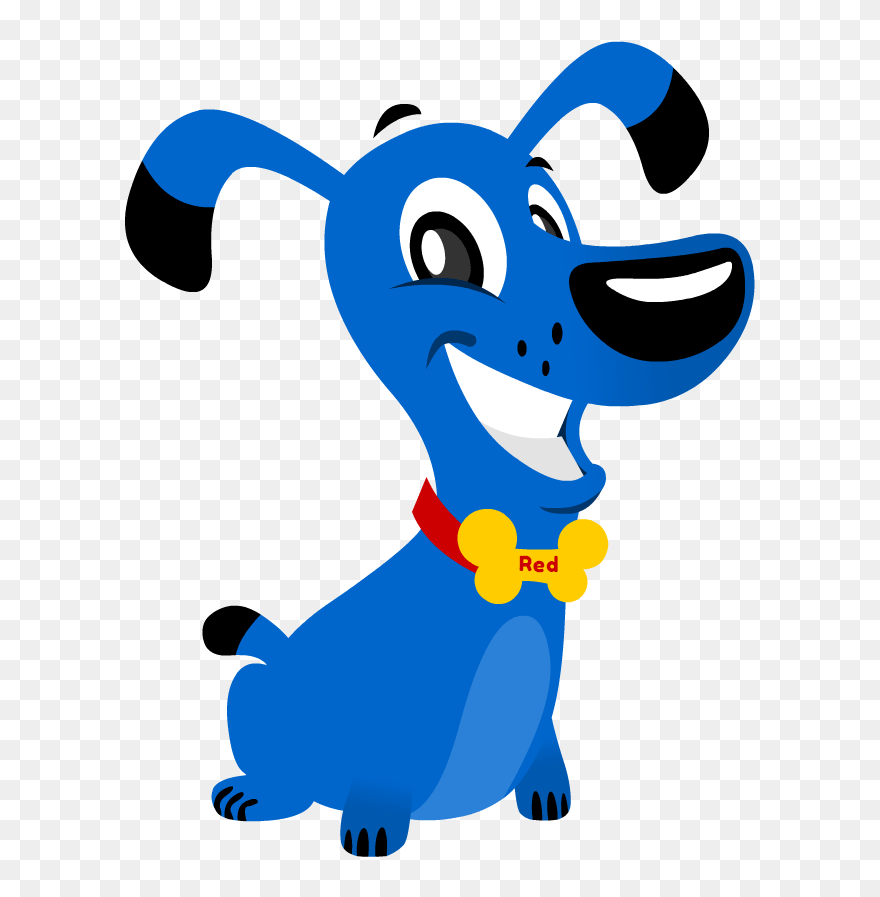 Our Mobile Dog Groomers - Blue Dog Cartoon Clipart