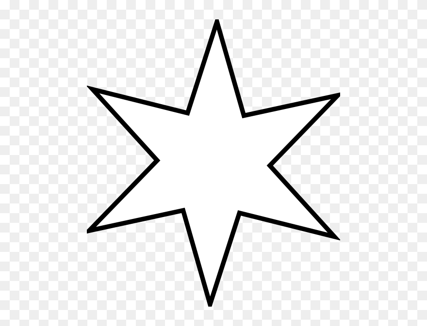 Star Image Black And White Clipart