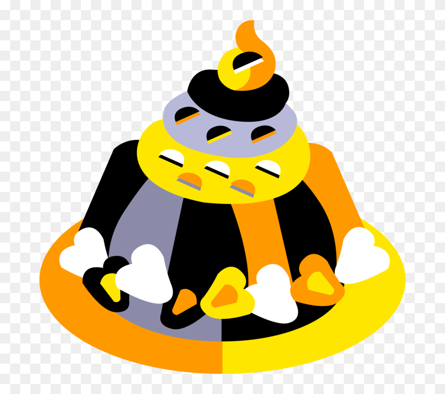 Vector Illustration Of Fruit Gelatin Jello Or Jell-o Clipart